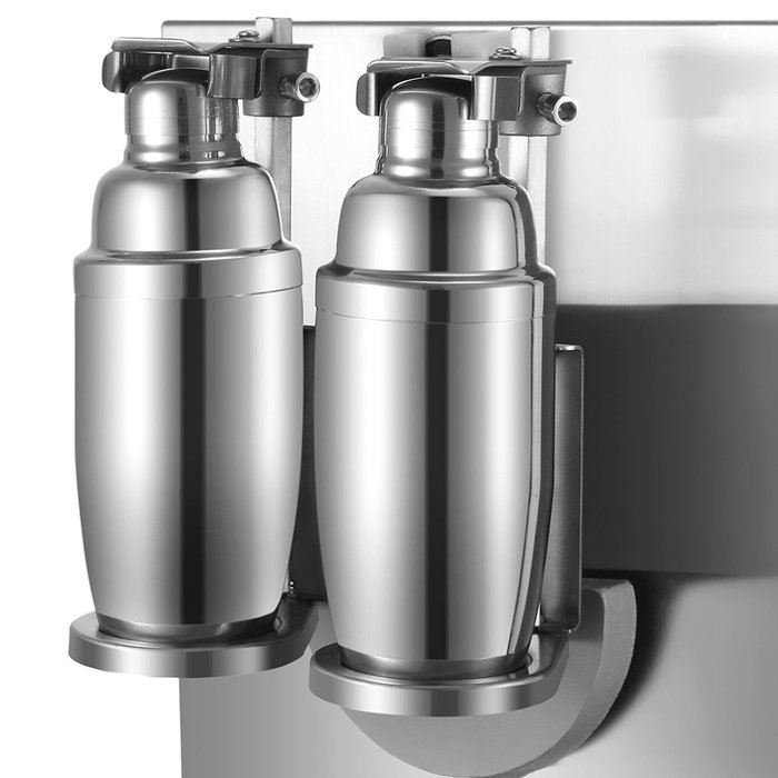 Happybuy Milk Tea Shaker Double Frame Milk Tea Shaking Machine 400r/min Stainless Steel Auto Tea Milk Making Machine... N5