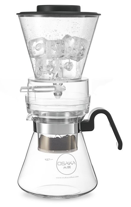 Osaka 6 Cup (30oz/900ml) Cold Brew Coffee Dripper, Adjustable Dripper with Glass Carafe "Mount-fuji" N5