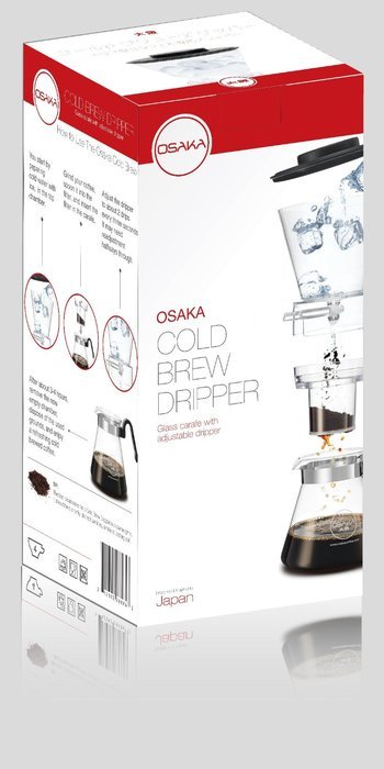 Osaka 6 Cup (30oz/900ml) Cold Brew Coffee Dripper, Adjustable Dripper with Glass Carafe "Mount-fuji" N7