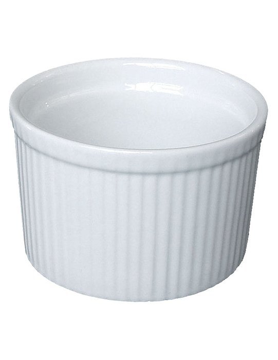 Bia Cordon Bleu White Porcelain 10-Ounce Individual Souffle Ramekins, Set of 4