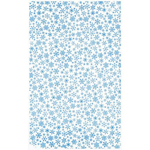 Snowflakes #2 Light Blue Cocoa Butter Chocolate Transfer Sheet by GSA
