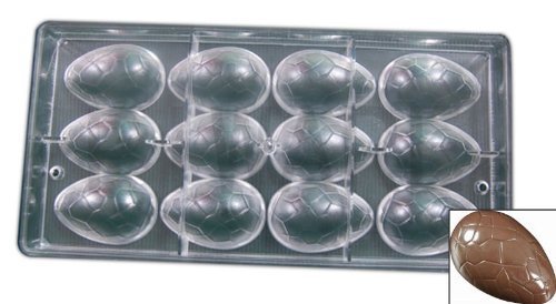 Polycarbonate Easter Egg Mold, 12 Cavities