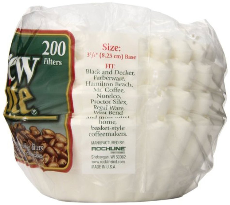 Brew Rite Basket Style Coffee Filters 8-12 Cups, 200 Ct. N2