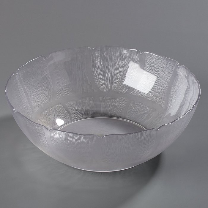 Carlisle 691907 Petal Mist Polycarbonate Bowl, 17.2 qt. Capacity, 18 x 6.25", Clear (Case of 4) N3