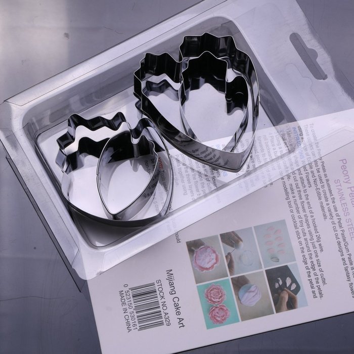 MuLuo Peony Stainless Steel Cookie Cutter Biscuit Bread Biscuit Molds Set N2