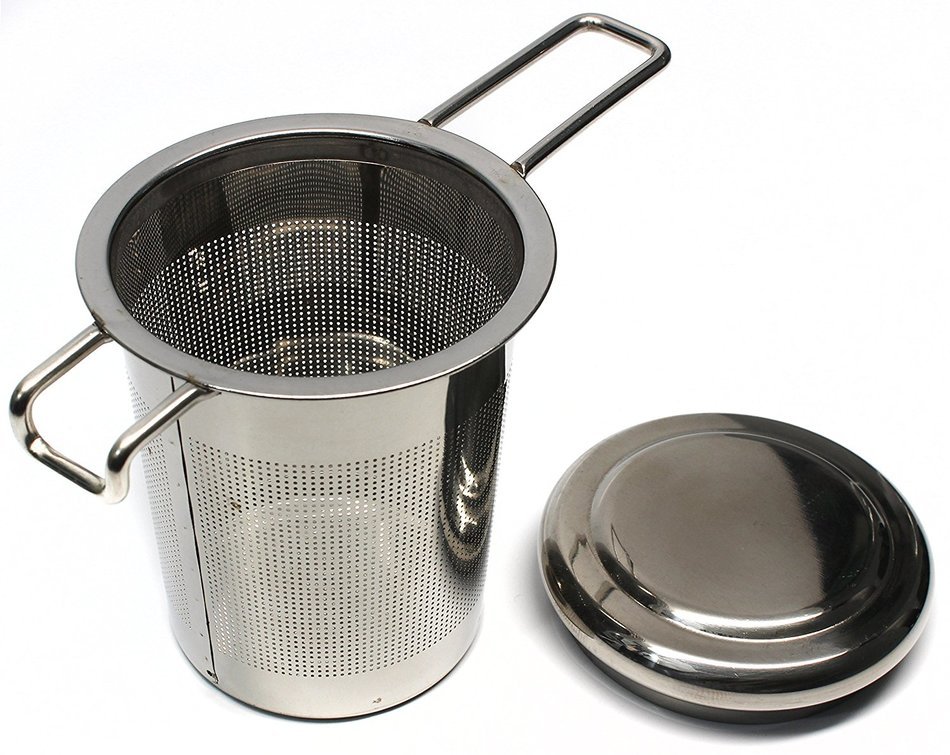 Stainless Steel Brew-In-Mug Single Serve Tea Infuser with Long Handle, Ideal Tea Strainer for Steeping Loose Leaf... N3