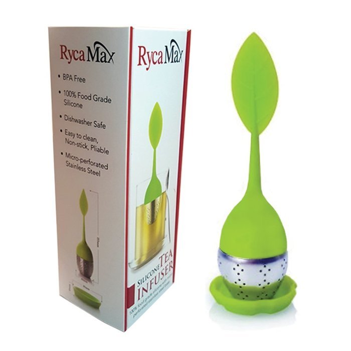 Loose Leaf Tea Infuser Strainers Filters. Silicone Micro Perforated Stainless Steel Ball Come with a Drip Tray...