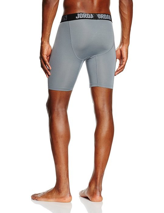 Nike Mens AJ All Season Compression 6" Traning Shorts Cool Grey/Black 642344-091 Size Medium N7