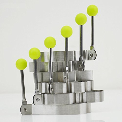 Fu's store(TM) DIY Fried Eggs Moulds Making Eggs Mould Food Grade 304 Stainless Steel Kitchen Cooker 6 Shapes... N7