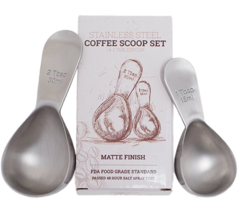 Coletti COL105 Coffee Scoop, 1 Tablespoon & 2 Tablespoon Set N8