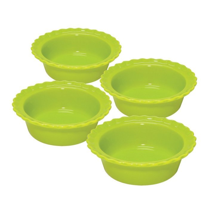 5" Individual Pie Dish (Set of 4) Color: Green