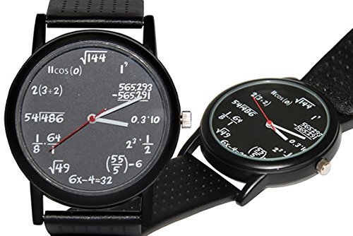 The Equation Unisex Quartz Water Resistant Analog Black Strap Watch