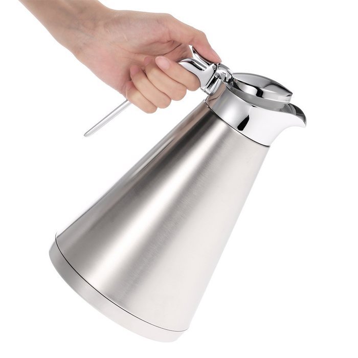 Anself Large Capacity Stainless Steel Vacuum Carafes Thermal Coffee Pot Thermo Jug Double Wall Insulated Water... N8