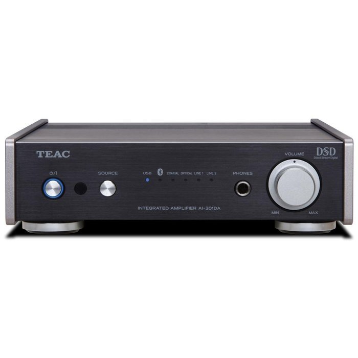 TEAC AI-301DA Integrated Amplifier and LS-301 Speaker Package (Black/Cherry) N4