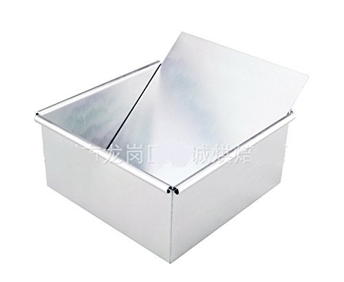 Astra shop Anodized Aluminum Square Cheesecake Pan with Removable Bottom, 4 Inch x 4 Inch x 2 Inch