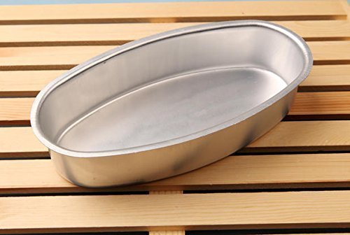 Teanfa Aluminum Alloy Oval Cheese Cake Pan Cheesecake Pudding Mold Toast Bakeware Baking Cake Mould N8