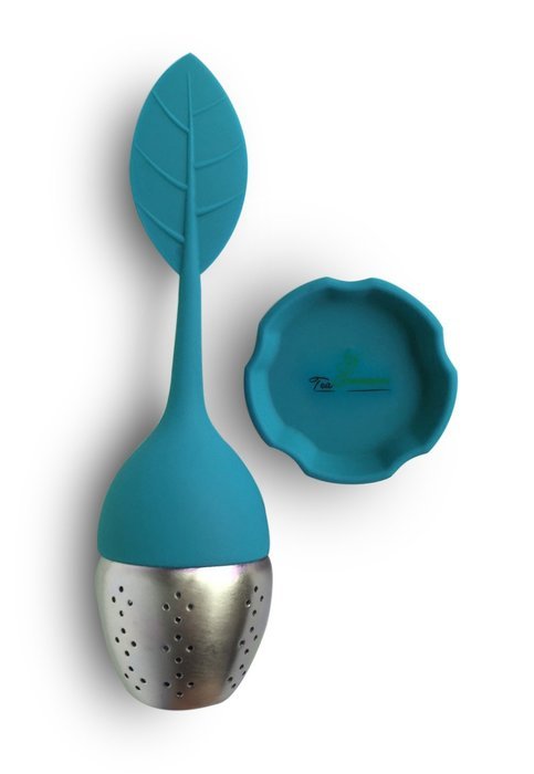 Tea Commission Tea Infuser Set of 6, Steeper Strainer Silicone & Stainless Steel Mesh Basket (Rainbow) for Loose... N6