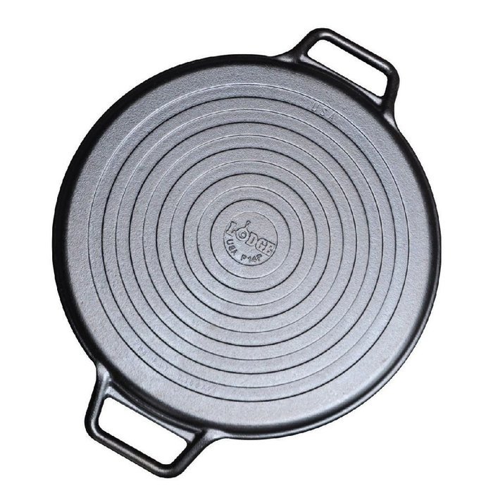 P14P3 Cast Iron Pizza Pan Black 14-inch