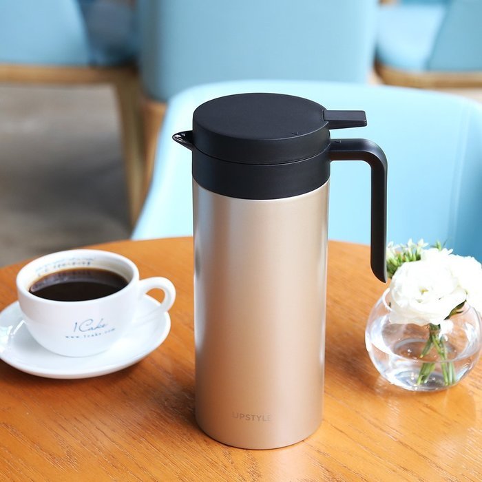 UPSTYLE Thermoses Insulate Stainless Steel Large Capacity Coffee Vacuum Bottle for Home and Office, 50.7OZ, VF010... N6