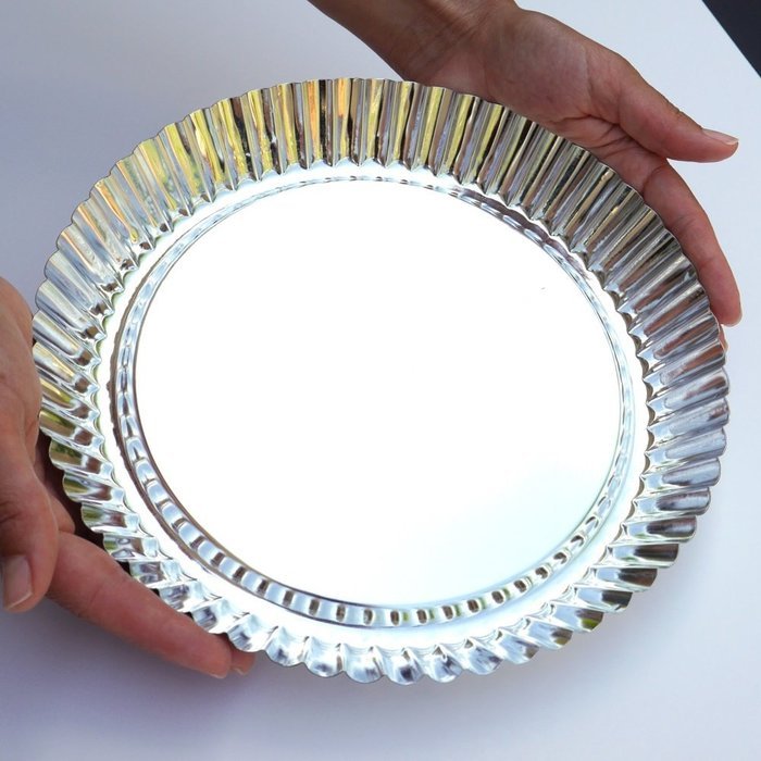 Tart Pan by Vanika, Pack of 2, Heavy Duty Tinned Steel Quiche Pans, Excellent Heat Conduction for Uniform Baking... N6