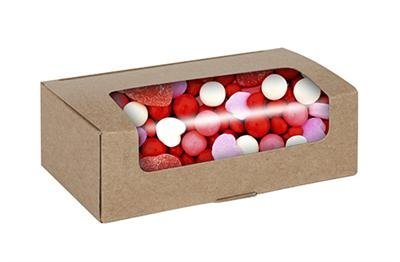 1/2 lb. Red Auto Bottom Candy Box - Case of 250 N8