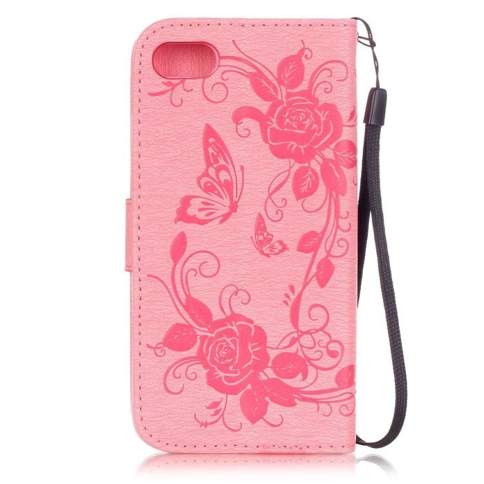 iPhone 7 Case, iPhone 7 Wallet Case,PHEZEN Beauty Luxury Handmade Rose Flower Butterfly Bling Diamond PU Leather... N27