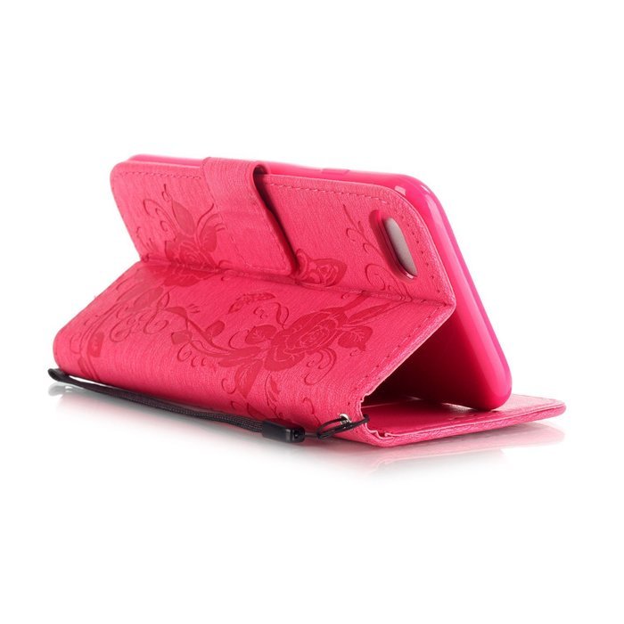 iPhone 7 Case, iPhone 7 Wallet Case,PHEZEN Beauty Luxury Handmade Rose Flower Butterfly Bling Diamond PU Leather... N30