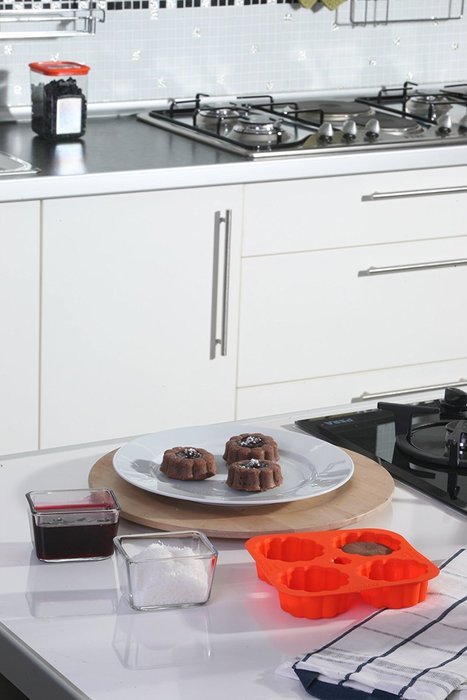 Silicone 4 Half-Sphere Round Mold - Premium Quality - Unique Food Grade, Durable, Attractive By Qvob N19