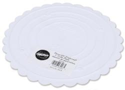 Bulk Buy: Wilton Decorator Preferred Round Cake Plate 8" Scalloped W3028 (4-Pack)