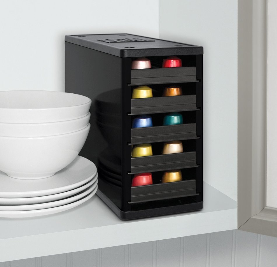 Caf&eacute;Stack Nespresso Capsule Organizer Color: Black N6