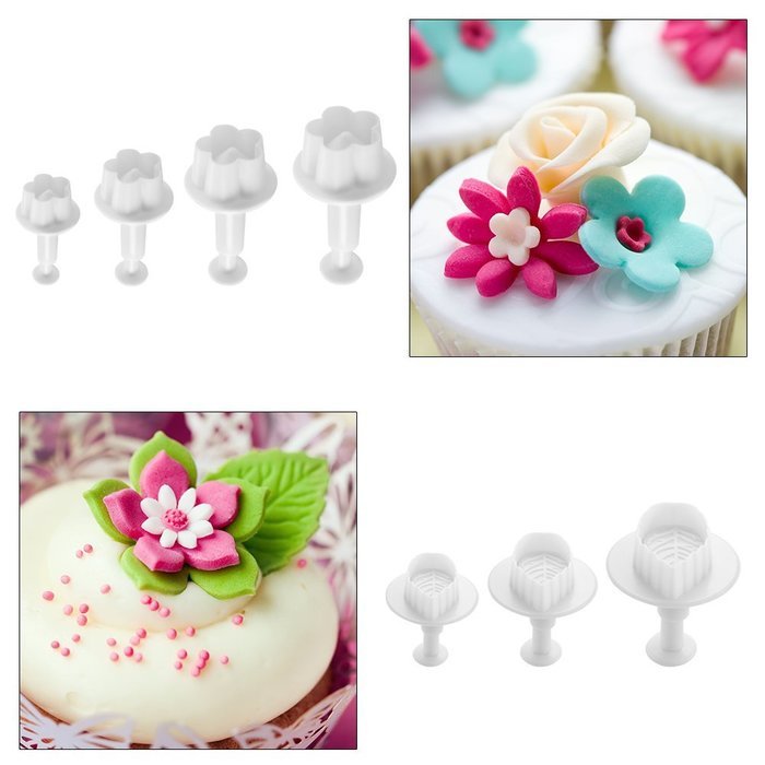 XCSOURCE 46pcs 3D Fondant Mould Chocolate Cookie Baking Mold Cake Decorating Sugarcraft DIY Tool HS323 N8