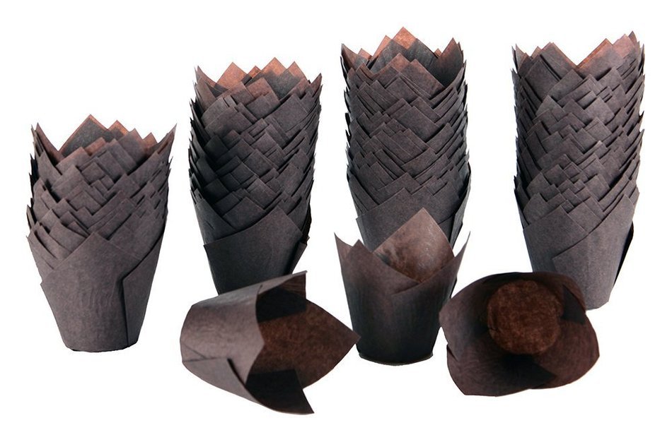 Novacart Tulip Cupcake Muffin Baking Cup Wraps Standard 200 Count N2
