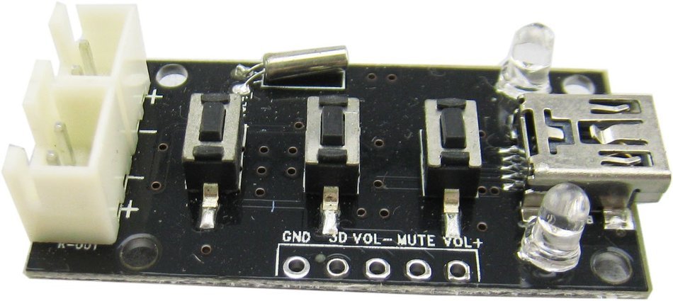 Yeeco Mini USB Audio Amplifier 5V Power Supply Power Audio Module+Audio Input Mini 2.0 with 3D Volume Adjustment N6