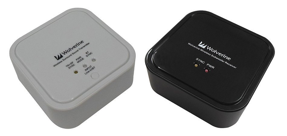 Wolverine 5.8GHz and Bluetooth Wireless Audio Transmitter and Receiver Adapter to Wirelessly Stream Music to Your...