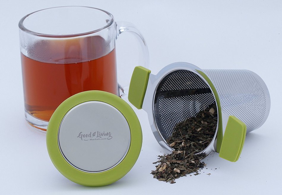 Tea Infuser with 304 Stainless Steel Extra Fine Mesh &ndash; Brew, Strain, & Steep in Cup &ndash; Perfect for Single Cup Teavana... N5
