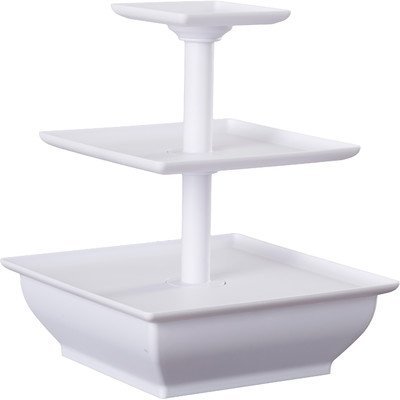 Symple Stuff 3 Tiered Stand, White N2