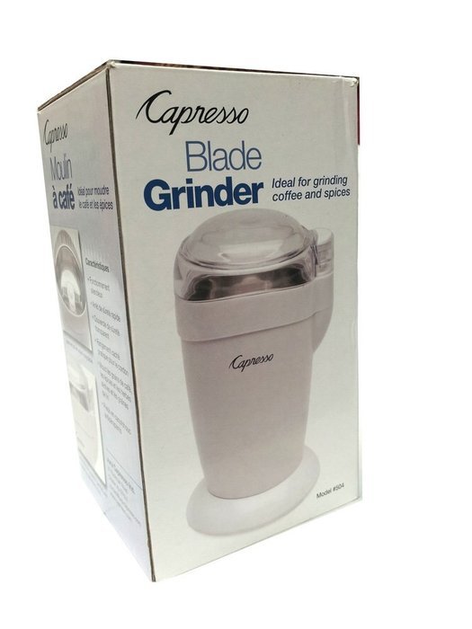 Capresso Blade Grinder For Grinding Coffee and Spices - White