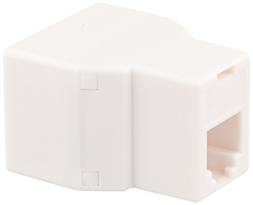 Audiovox TP270WHR RCA Telephone Duplex Wall Jack Phone Adapter / 2 Way Inline Splitter, White by AUDIOVOX