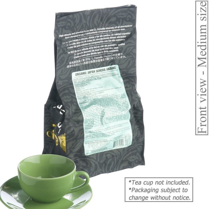 Metropolitan Tea 200 Count Pyramid Shaped Teabags, Japan Sencha Akaike N4