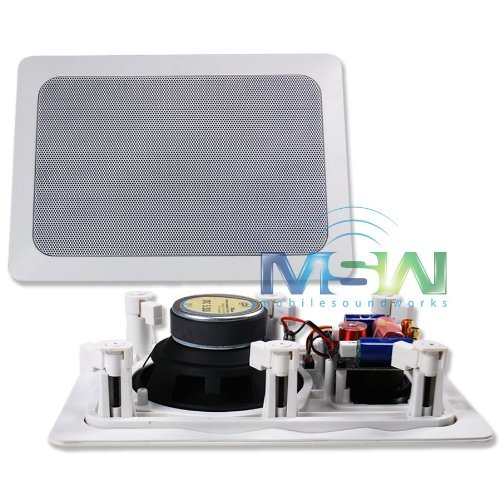 PBX (PowerBass) Home Audio MC-5.2W 5-1/4" M-Series Integra Cinema 2-Way In-Wall Speakers N6