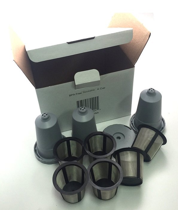Reusable K Cup Filter Master Set - Includes 3 Holders & 6 Mesh Filter Baskets - Fits B30 B40 B50 B60 B70 K10 K45... N8