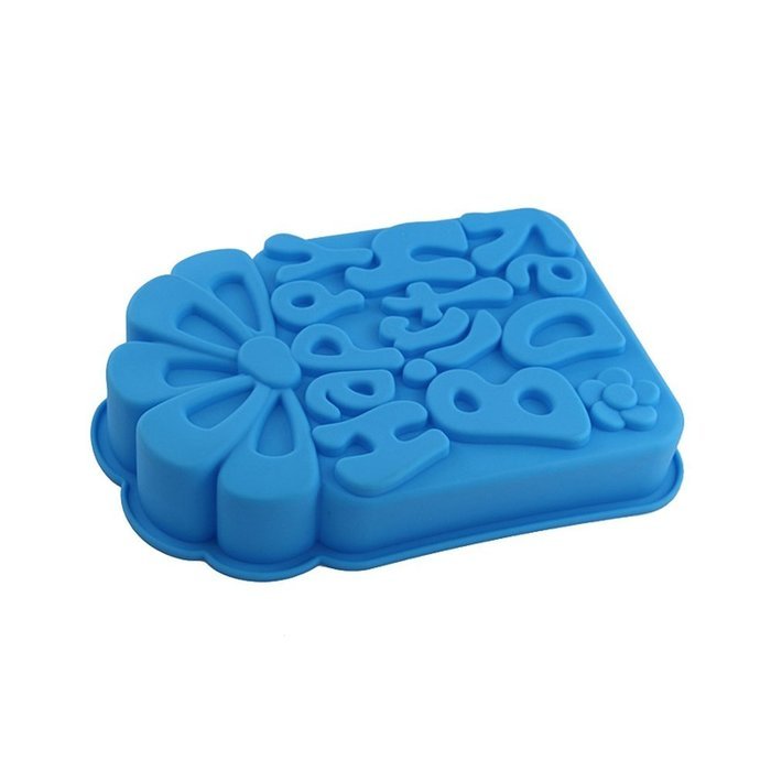 Happy Birthday Alphabet Design Silicone Mousse Cake Mould Cake Mold Silicone Flexible For Mousse Cake Breads Cornbread... N2