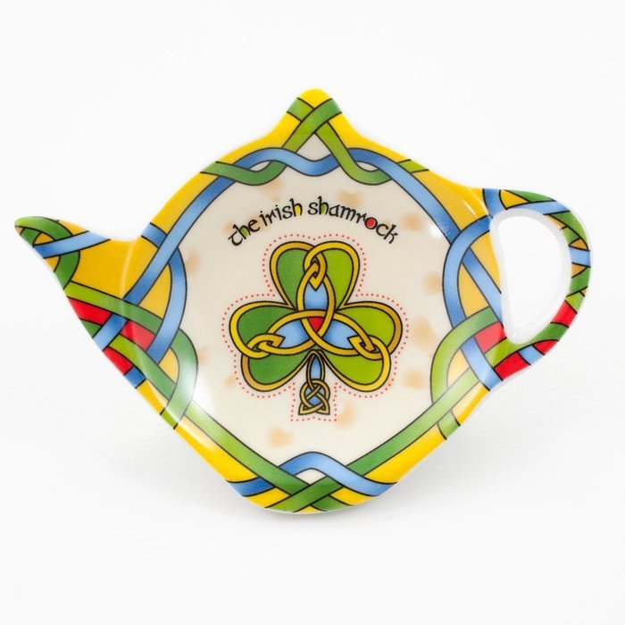 Shamrock Tea Bag Holder Tea Accessories Celtic Colors