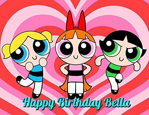 Powerpuff Girls Edible Image Photo Cake Topper Sheet Personalized Custom Customized Birthday Party - 1/4 Sheet... N5