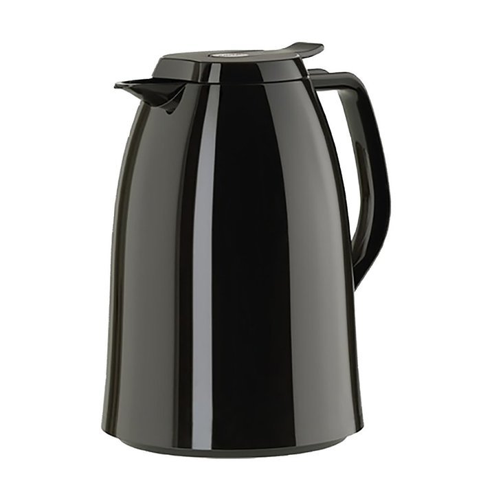 Emsa Mambo High Impact Plastic Thermal Carafe with Glass Liner, 51 oz, Black N4