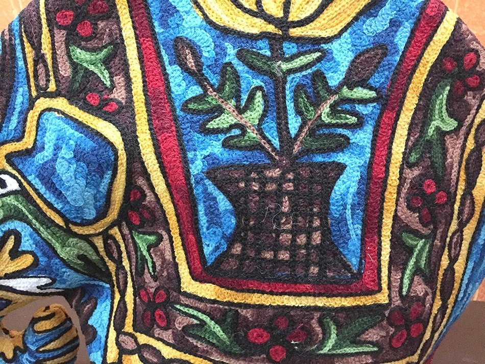 Elephant Quilted Tea Cozy/Embroidered French press cosy/Teapot/cafeti&egrave;re/coffee plunger/kettle/percolator/server... N9
