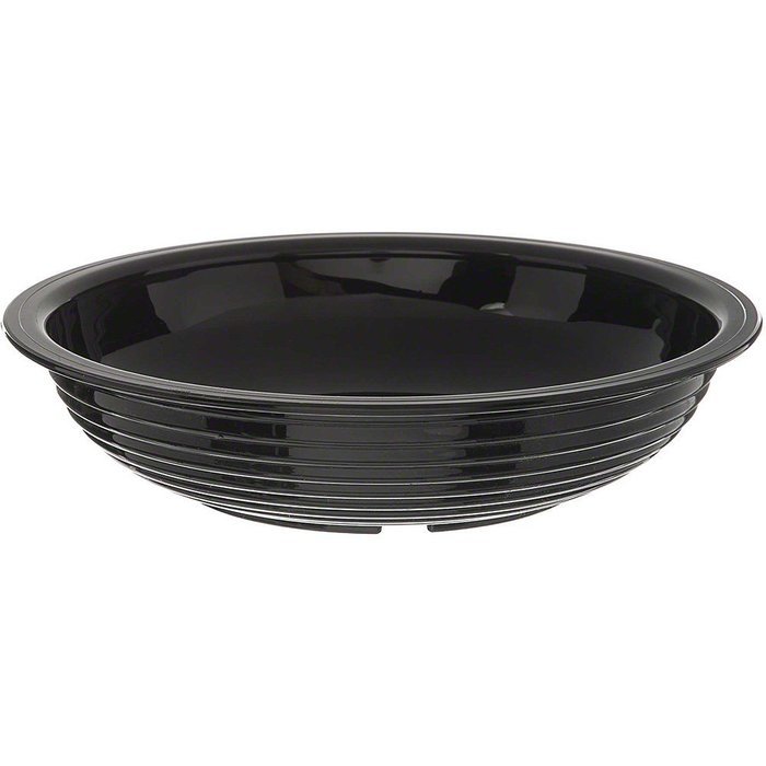 Camwear Bowl, Ribbed, Round, 6'' Dia., 18.8 Oz. Capacity, Polycarbonate, Dishwasher Safe, Black, Nsf (12 Pieces...