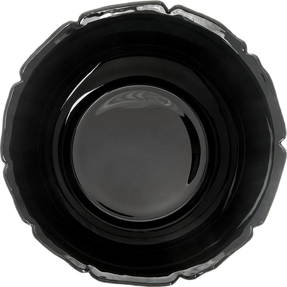 Carlisle 693103 Petal Mist Polycarbonate Bell Bowl, 3.4 qt. Capacity, 9.75 x 5.62", Black (Case of 4) N3