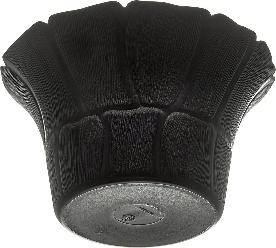 Carlisle 693103 Petal Mist Polycarbonate Bell Bowl, 3.4 qt. Capacity, 9.75 x 5.62", Black (Case of 4) N5