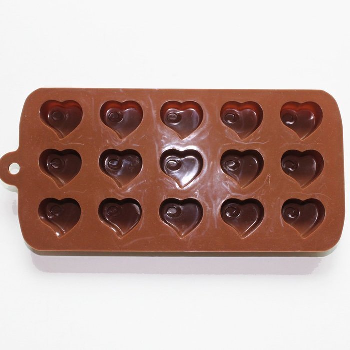 X-Haibei Flying Heart Valentine Chocolate Soap Pudding Ice Cube Silicone Candy Mold N2